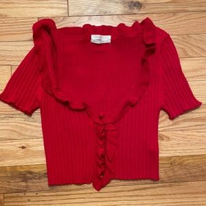 Urban Outfitters ruffled crop top